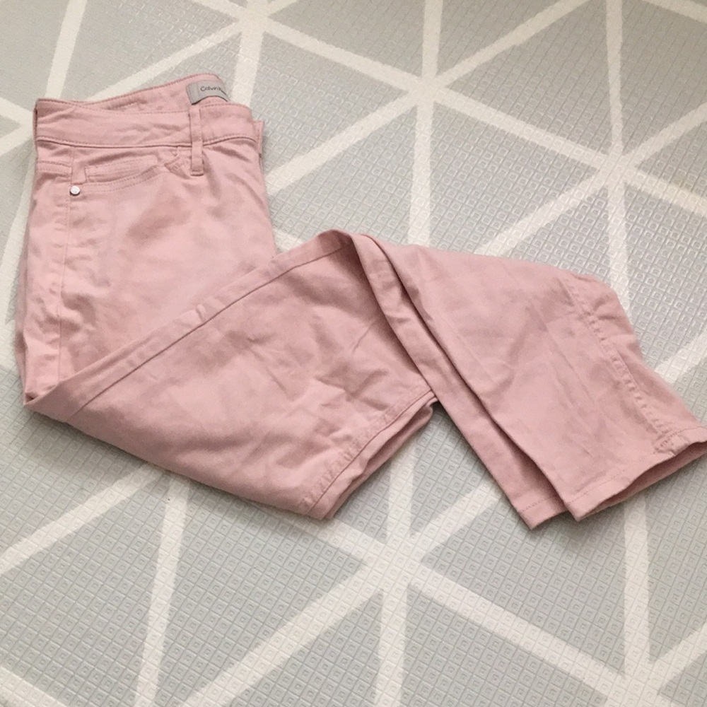 CALVIN KLEIN ankle skinny size 2 light pink spring/summer pants! EUC